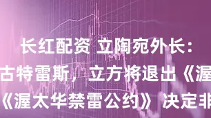 长红配资 立陶宛外长：已正式通知古特雷斯，立方将退出《渥太华禁雷公约》 决定非轻率之举
